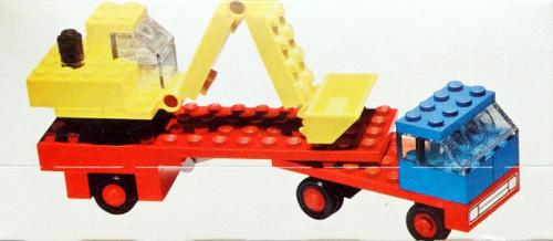 Main image of LEGO Low-Loader with Excavator (649-1)