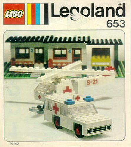 Main image of LEGO Ambulance and Helicopter (653-1)