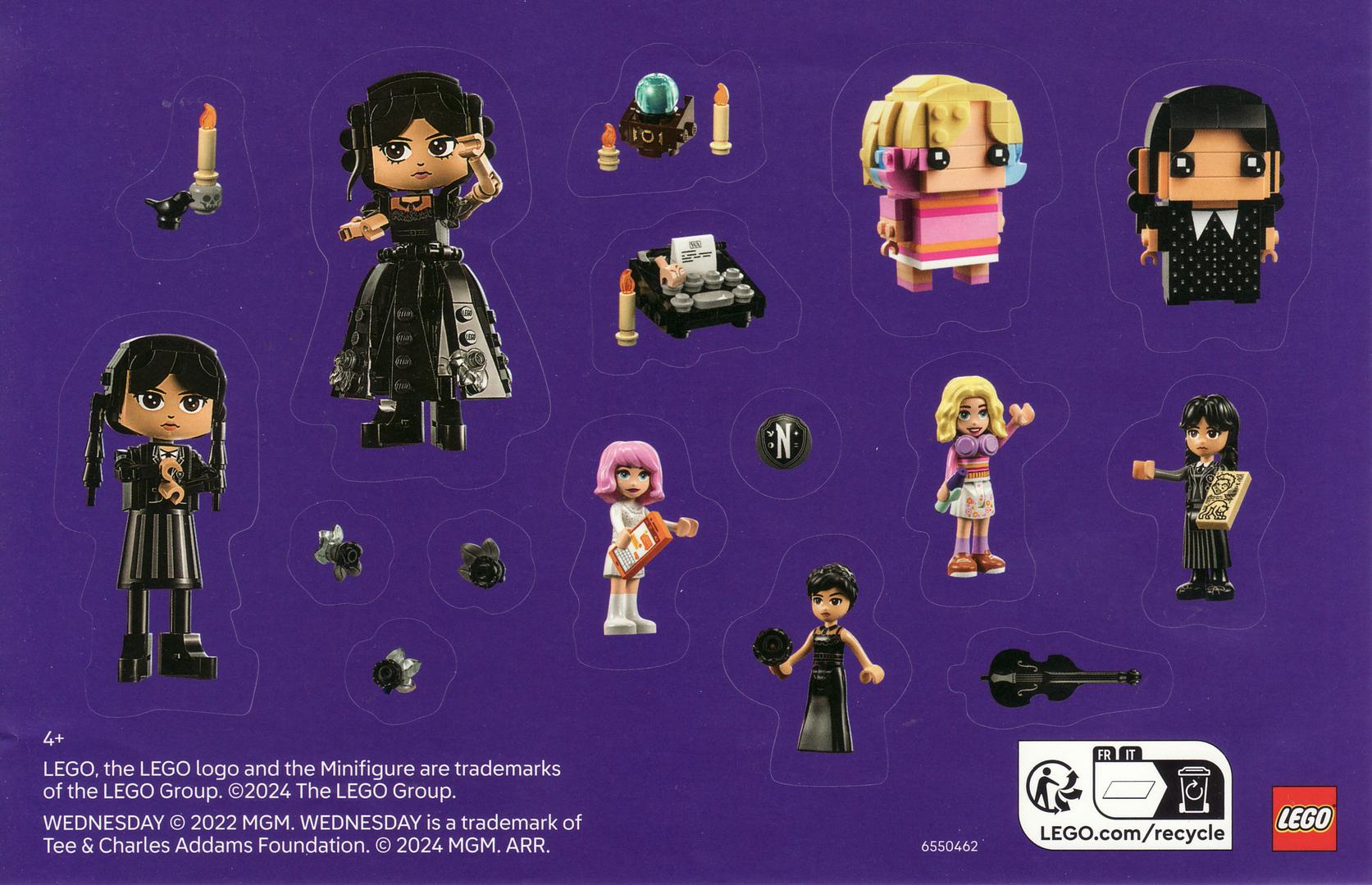 LEGO Wednesday Stickers