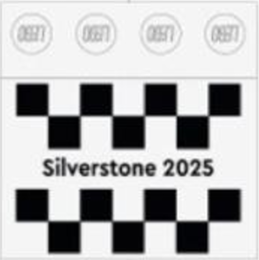 LEGO set 6577679-1 2025 Formula 1 British Grand Prix Tile - Image 1