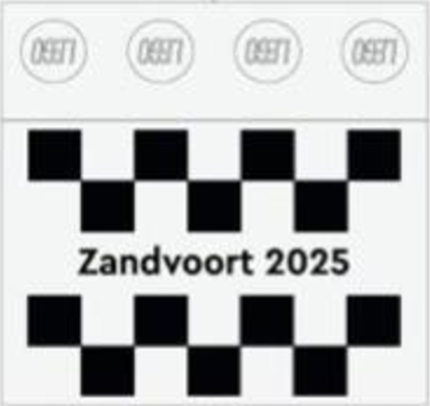 LEGO set 6577685-1 2025 Formula 1 Dutch Grand Prix Tile - Image 1