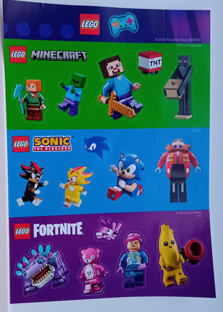 LEGO 6592304 Gaming stickers