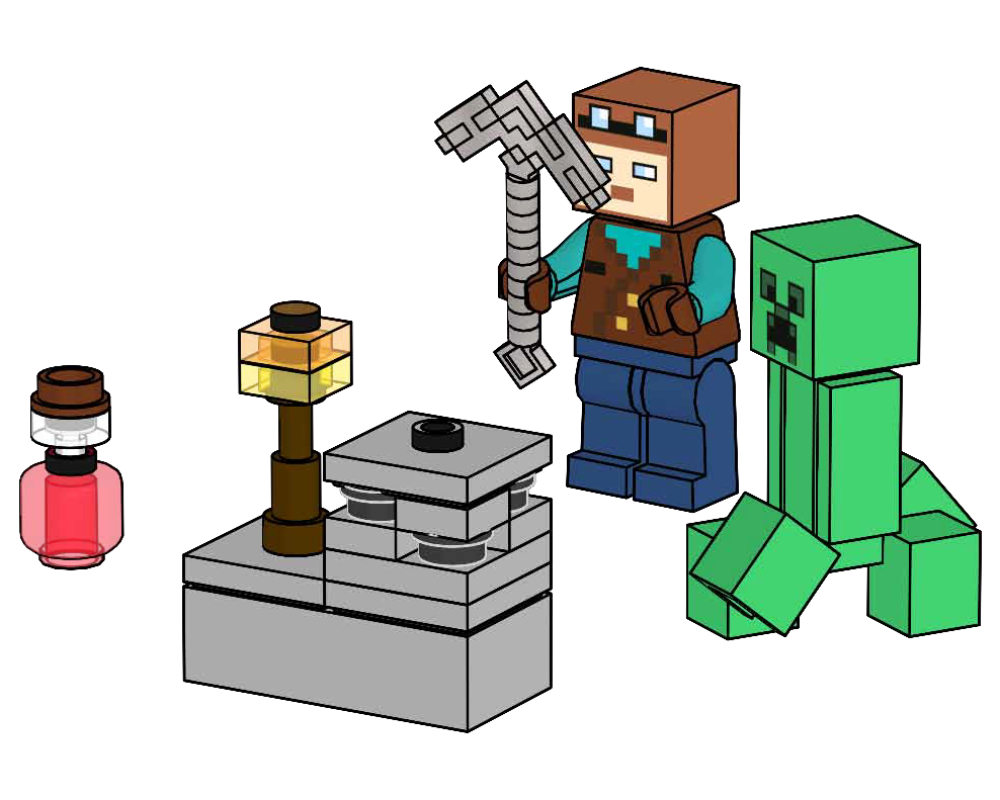 Main image of LEGO Miner with Creeper and Ores (662204-1)