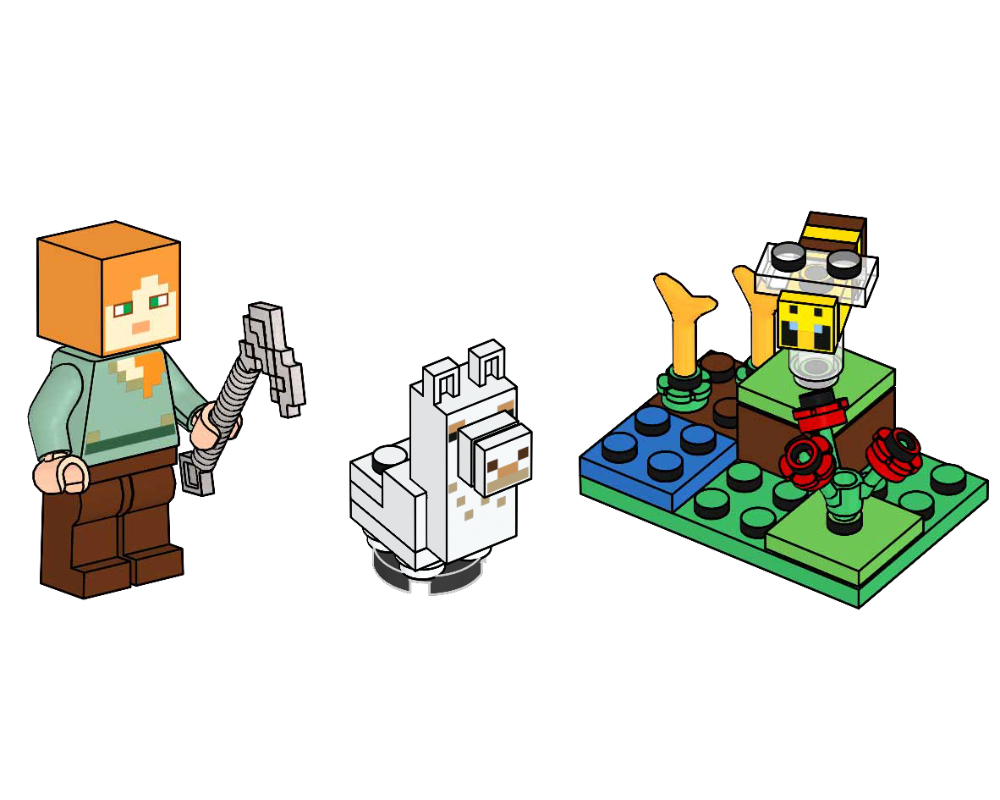 Main image of LEGO Alex, Baby Llama and Bee (662308-1)