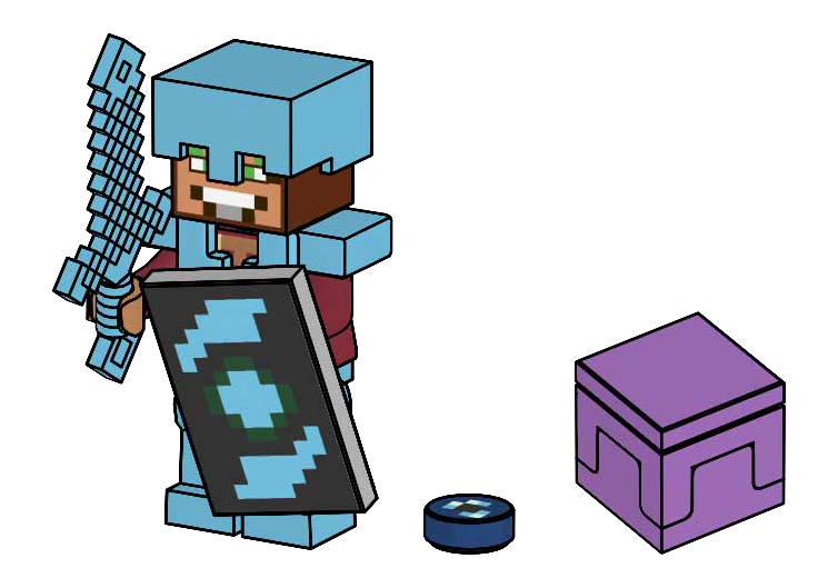 LEGO Hero and Shulker - Set 662512 - 14 pieces - Minecraft theme - related set