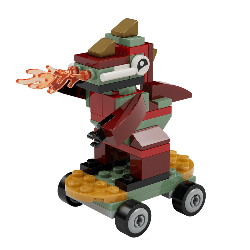Dragon on Skateboard