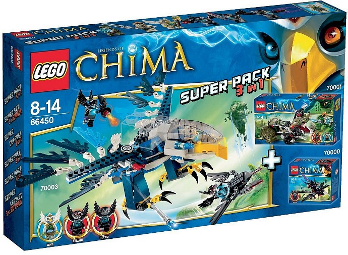 Main image of LEGO Legends of Chima Super Pack 3 in 1 (66450-1)