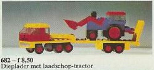 Main image of LEGO Low-Loader and Tractor (682-1)