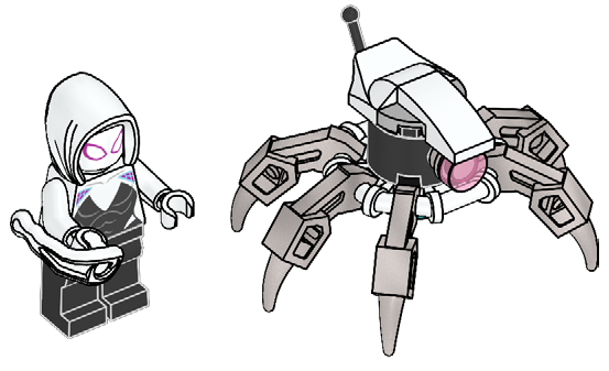 Main image of LEGO Ghost-Spider and Spider Robot (682405-1)