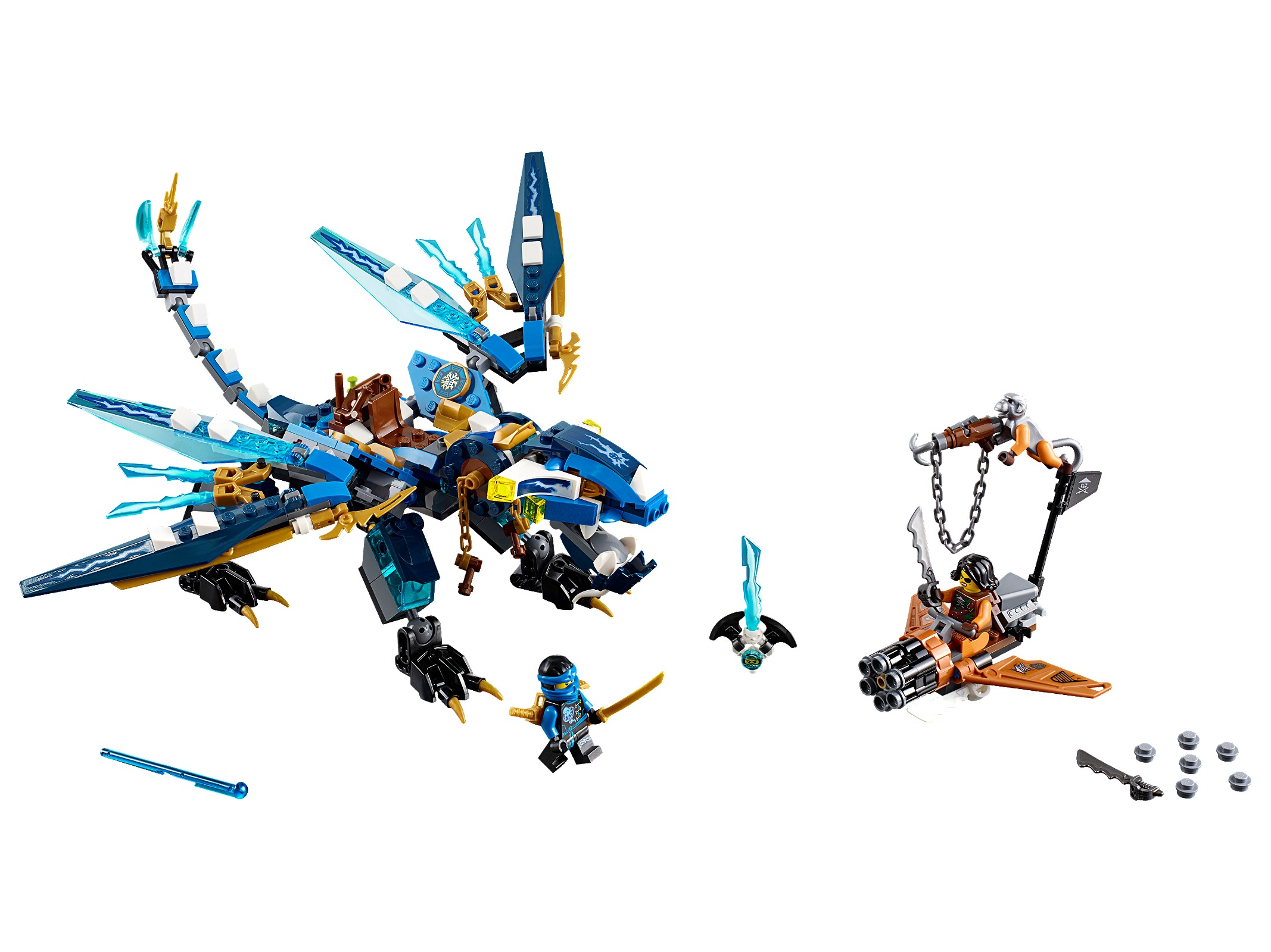 Main image of LEGO Jay's Elemental Dragon (70602-1)