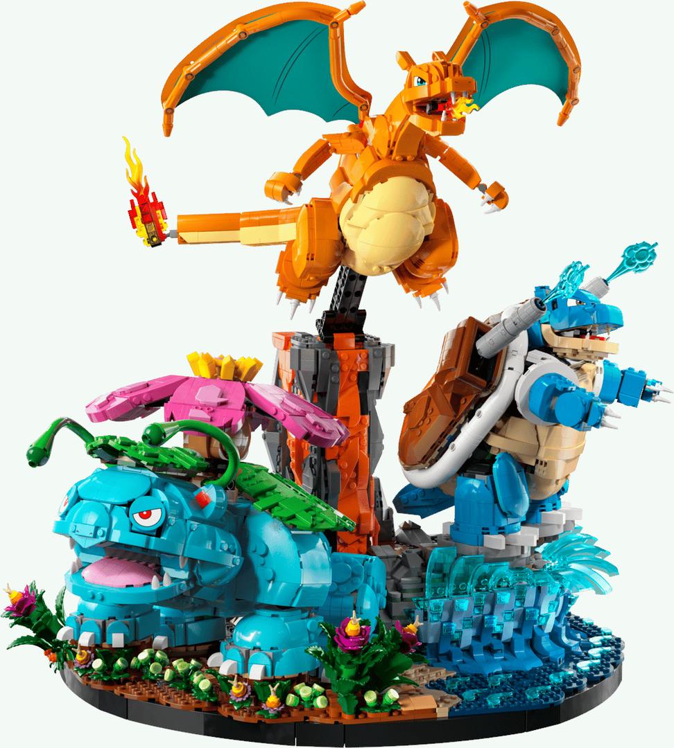 Venusaur, Charizard and Blastoise