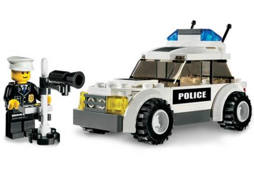 Main image of LEGO Police Car (Black Sticker Version) (7236-1)