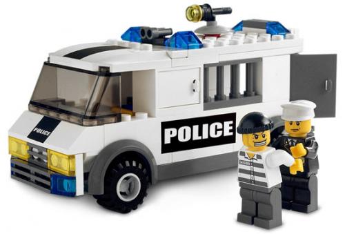 Main image of LEGO Prisoner Transport, Black Logo (7245-1)