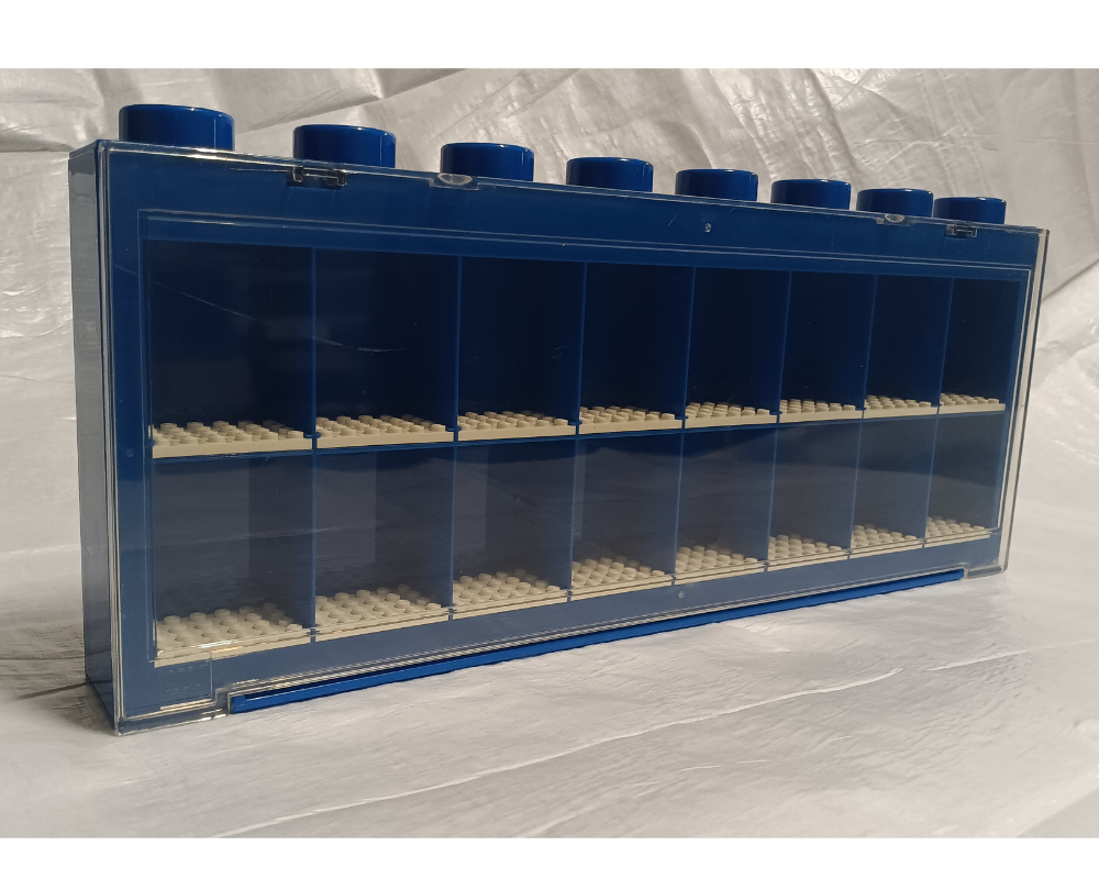LEGO Minifigure Display Case Large Blue
