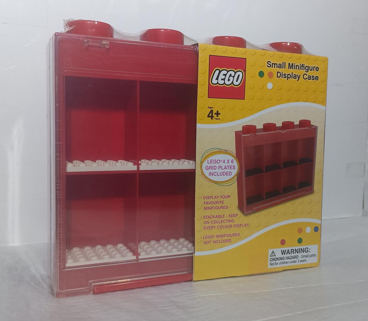 Minifigure Display Case Small Red