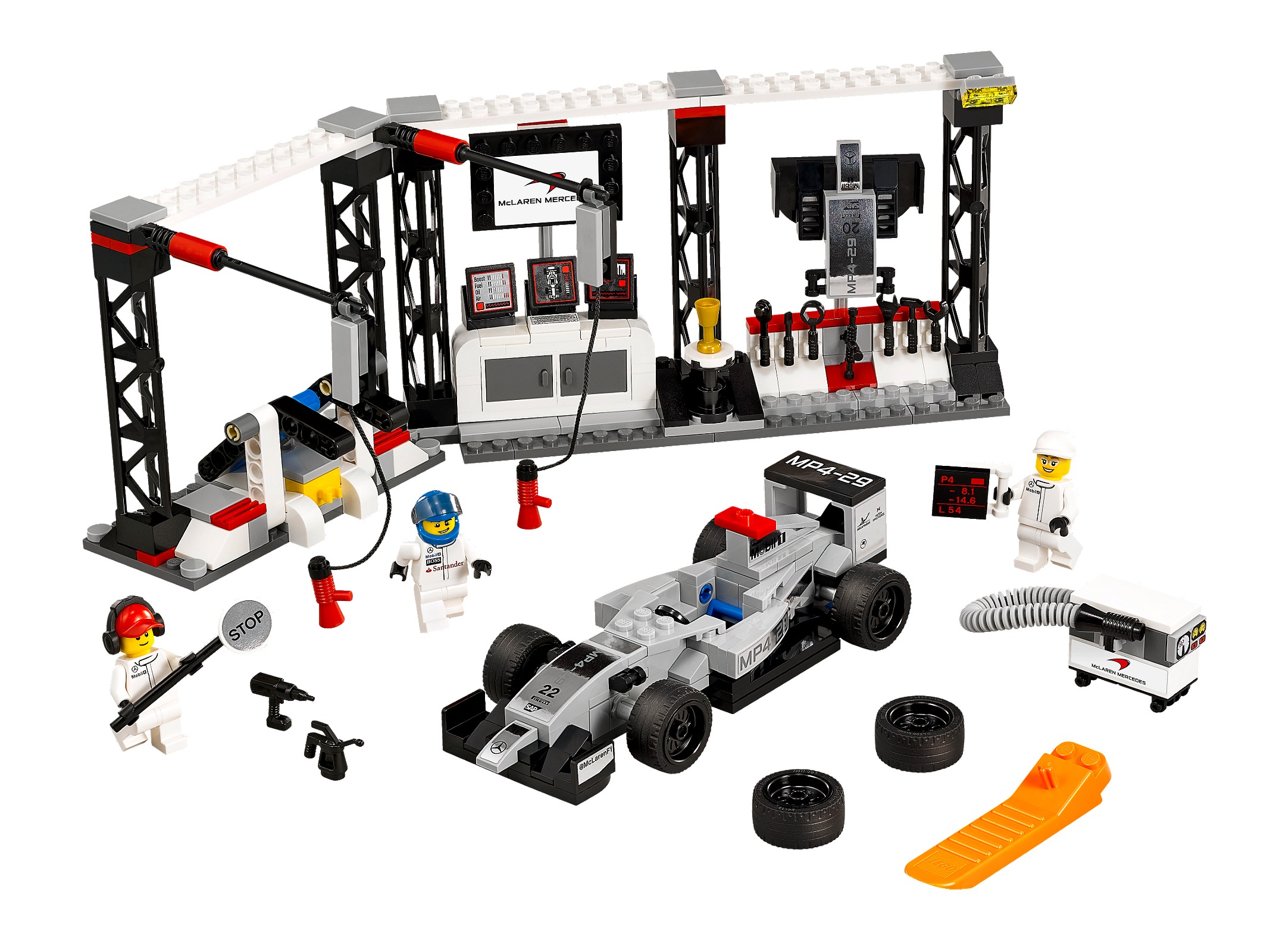 Main image of LEGO McLaren Mercedes Pit Stop (75911-1)