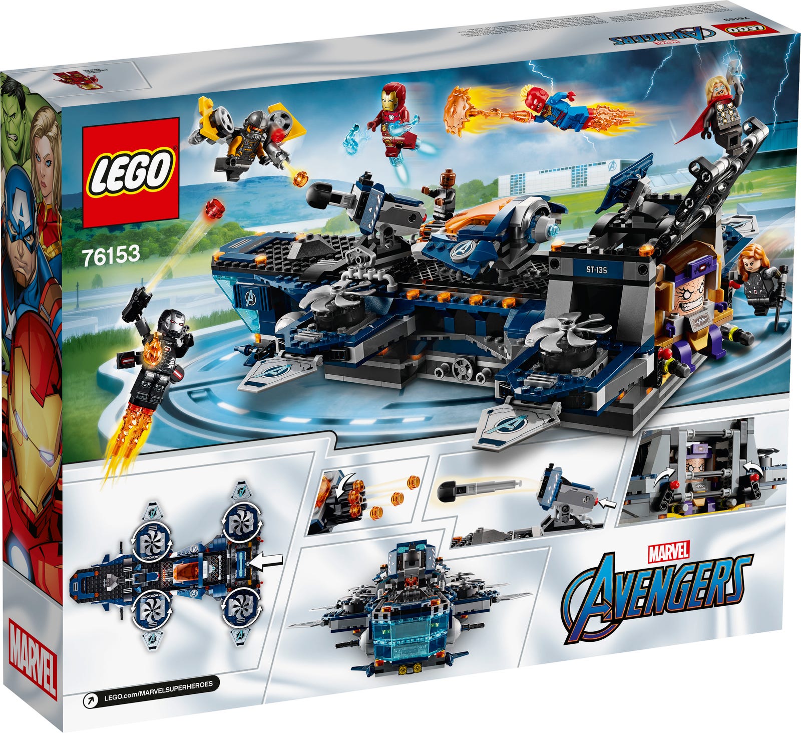 New Lego Super Heroes STICKER SHEET ONLY for set 76153 Avengers Helicarrier 