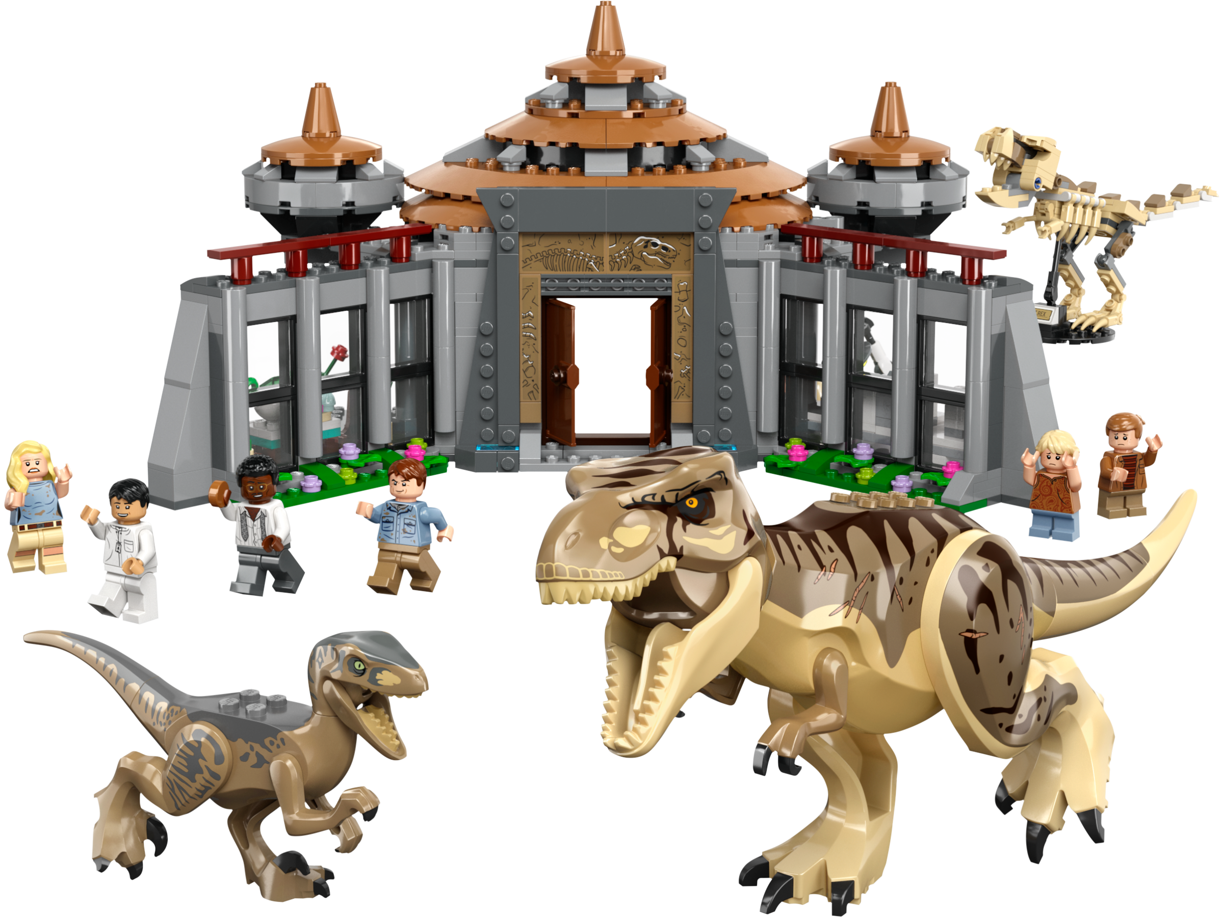 Main image of LEGO Visitor Center: T. rex & Raptor Attack (76961-1)