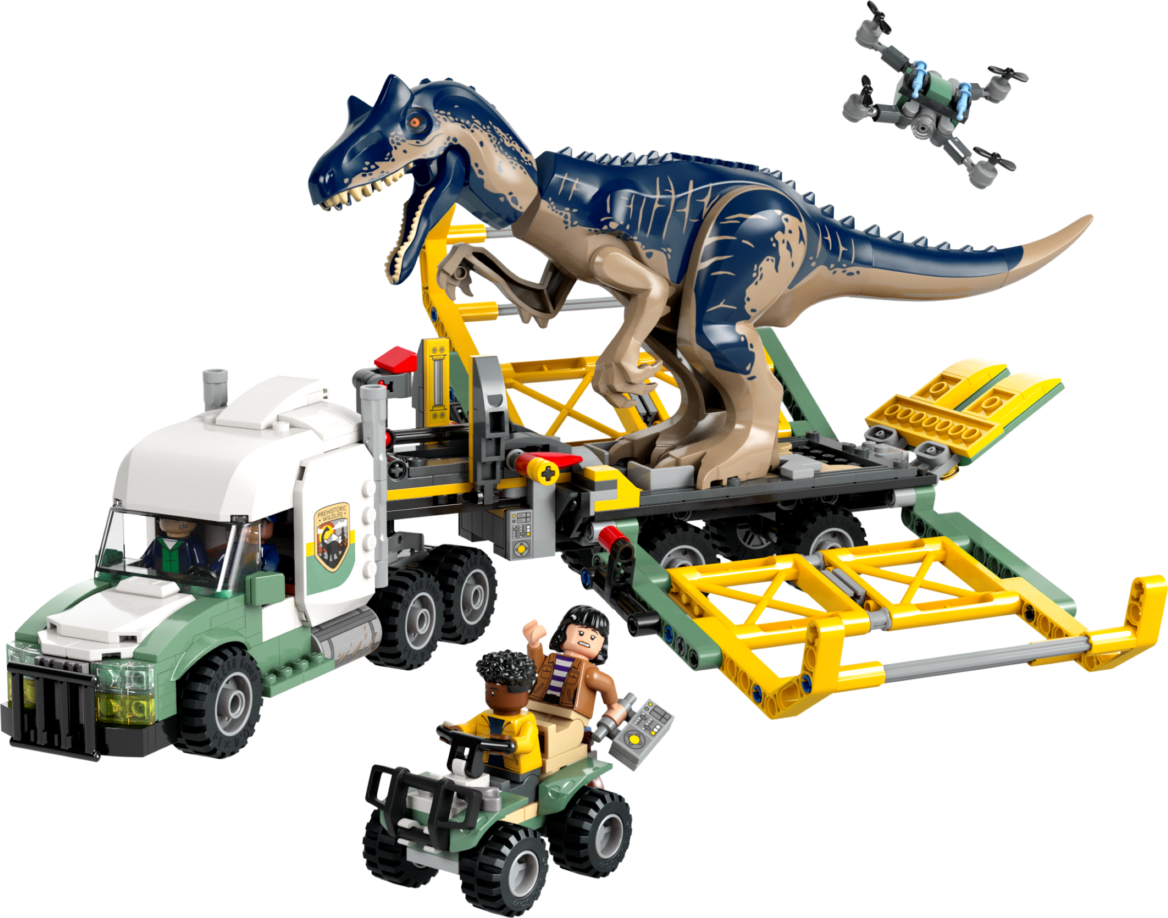 Main image of LEGO Dinosaur Missions: Allosaurus Transport Truck (76966-1)