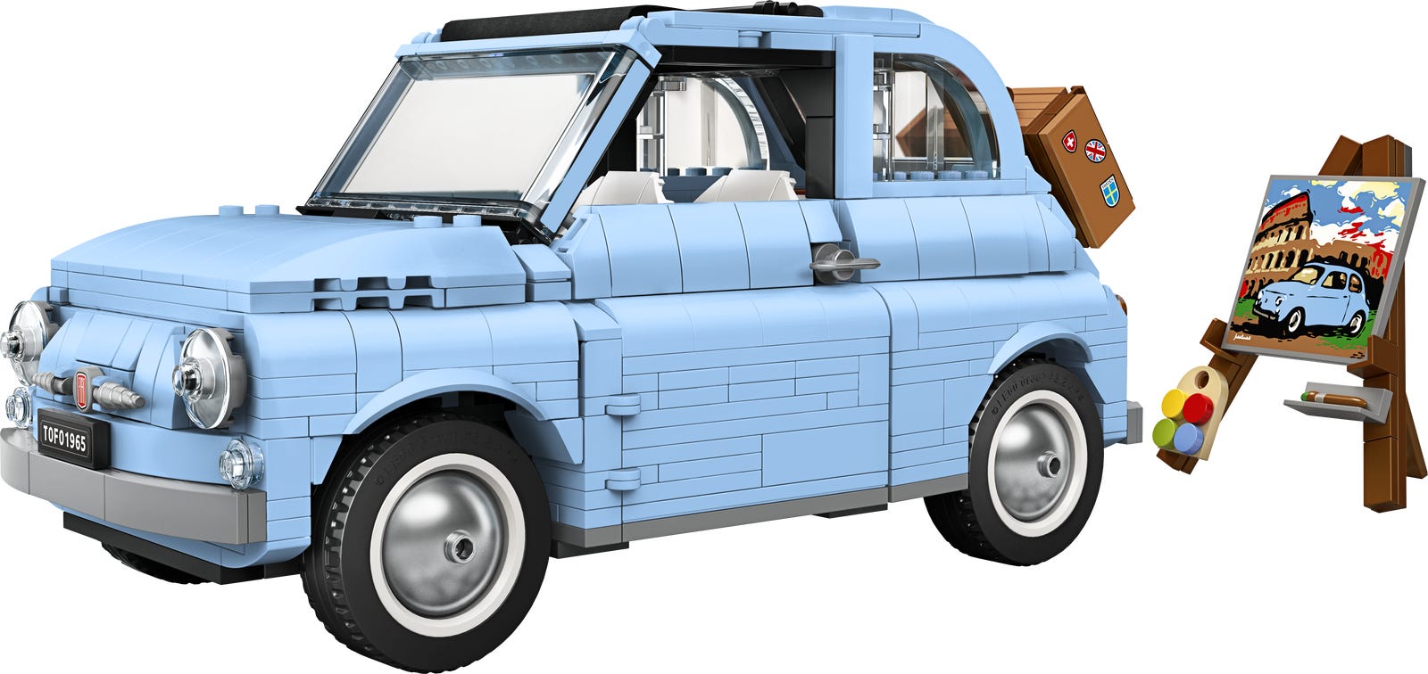 Main image of LEGO Fiat 500 - Bright Light Blue Version (77942-1)