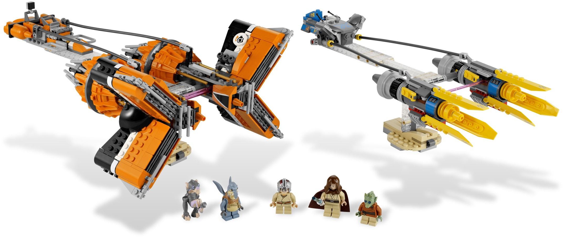 Main image of LEGO Anakin's and Sebulba's Podracers (7962-1)