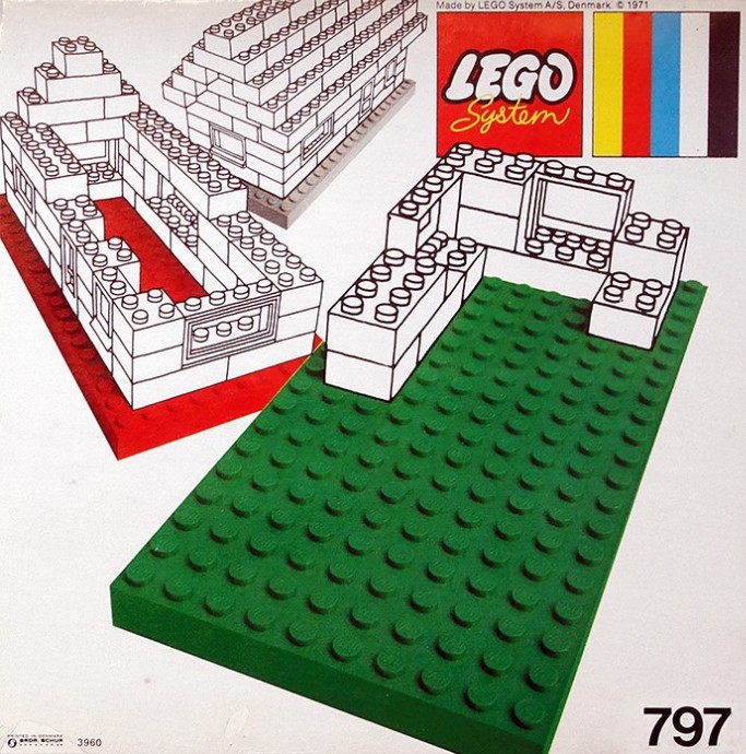 Main image of LEGO Baseplates, Gray and White (797-1)