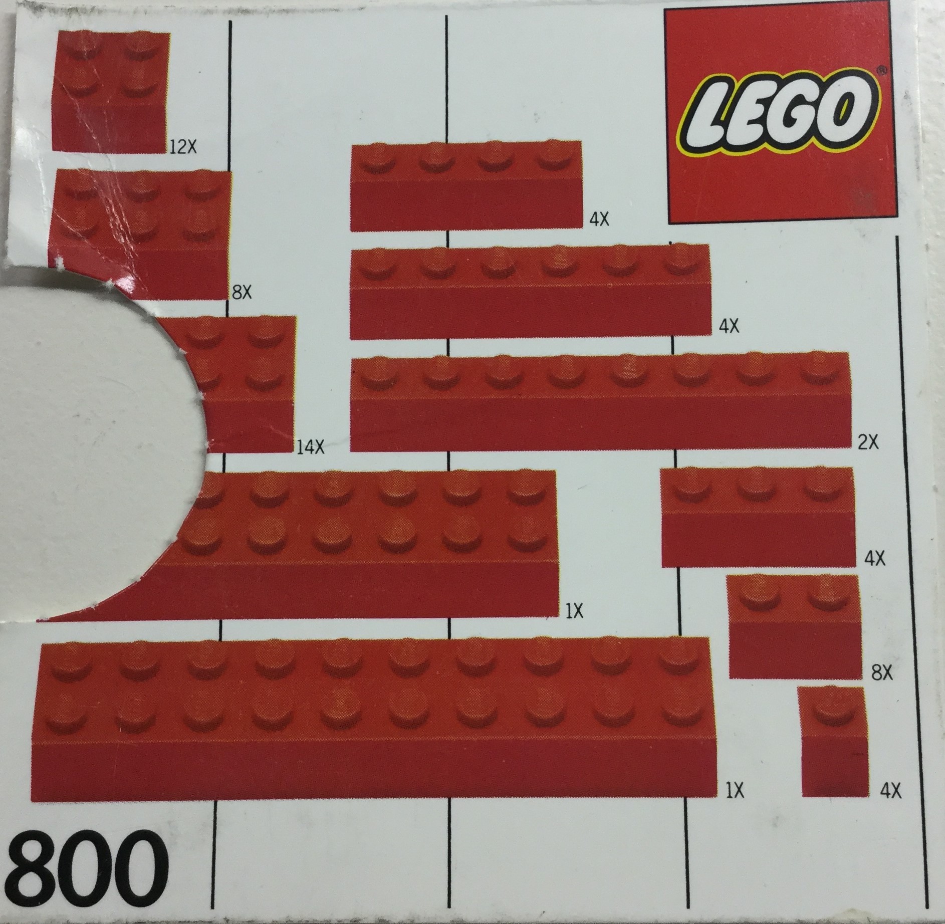 LEGO Extra Bricks Red