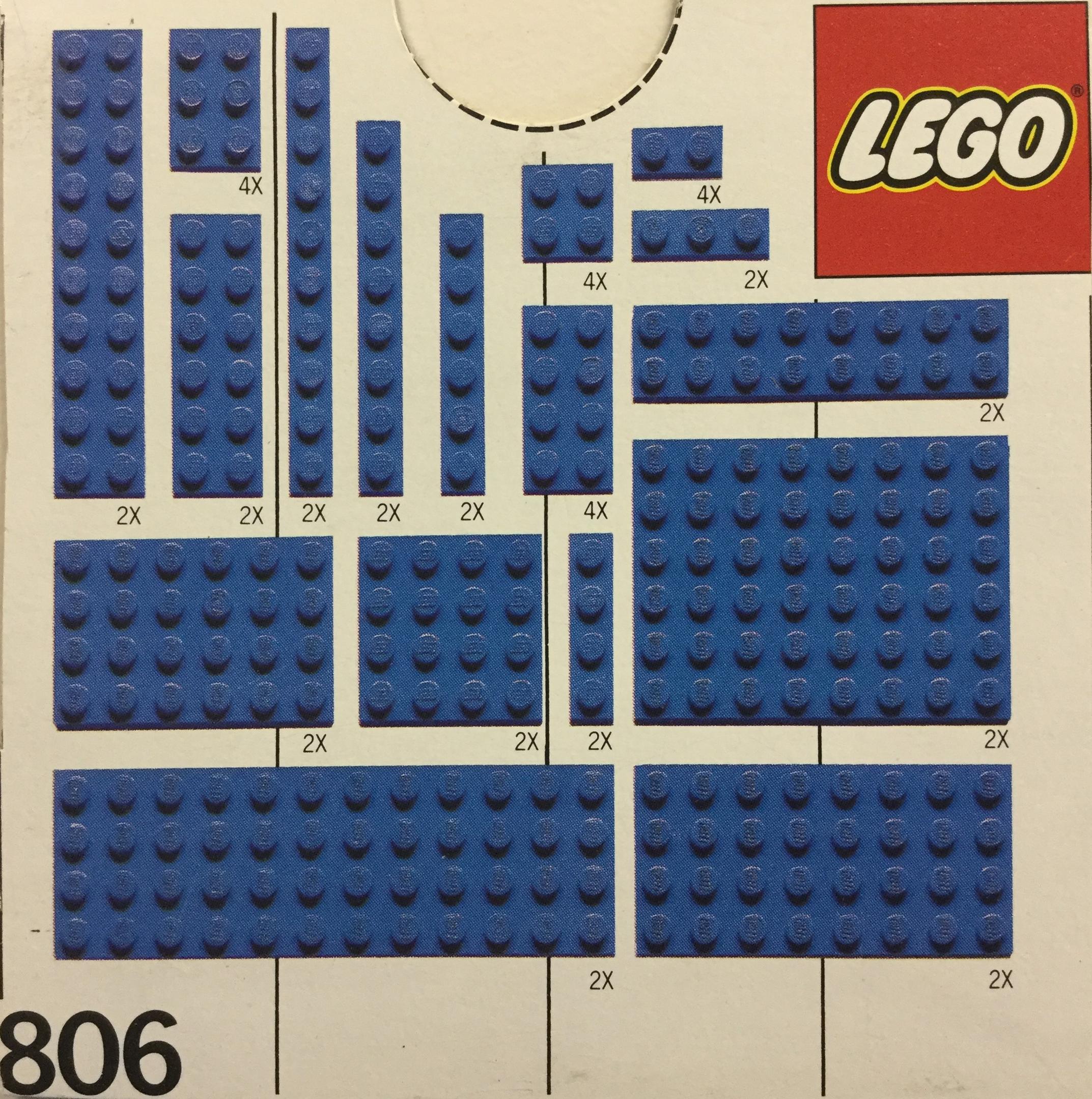 LEGO Extra Plates Blue