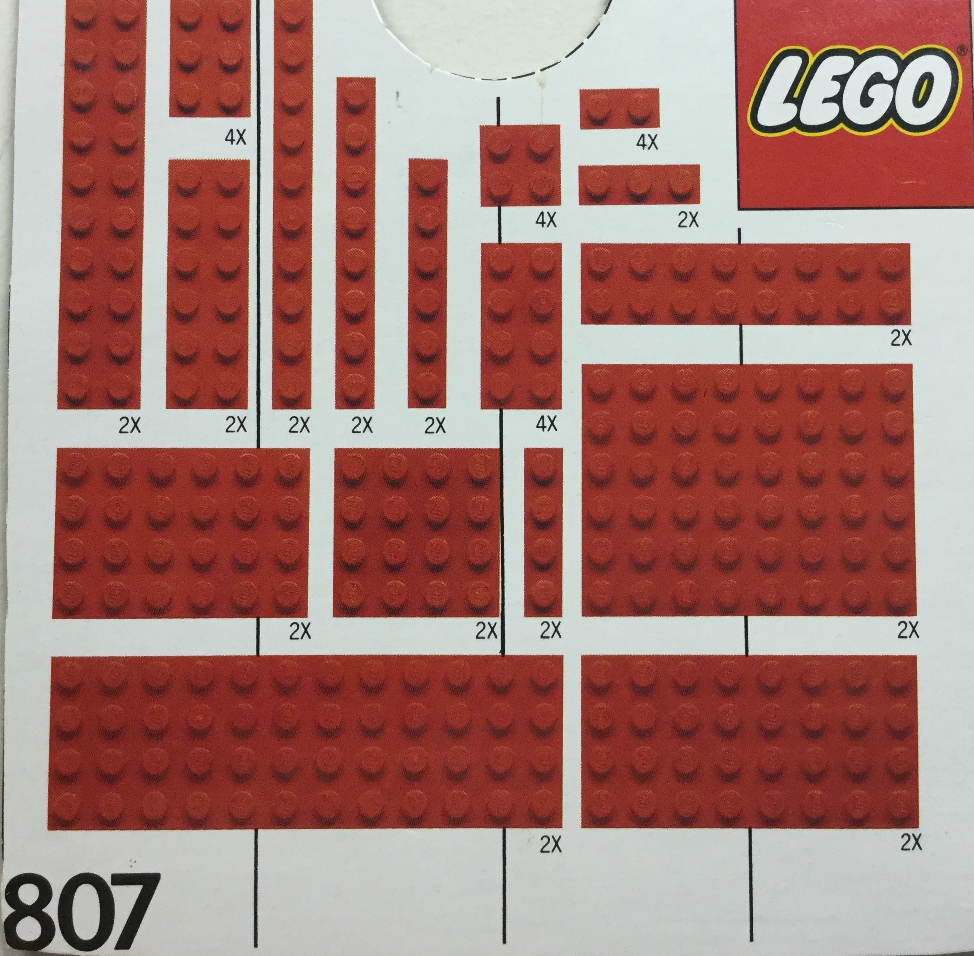 LEGO Extra Plates Red