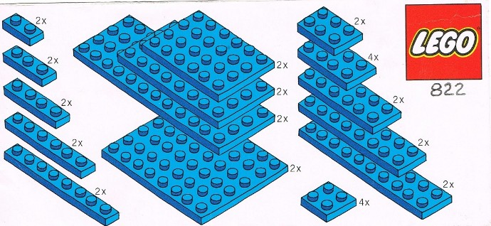 LEGO Parts Pack, Blue Plates