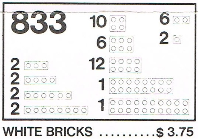 LEGO Parts Pack, White Bricks