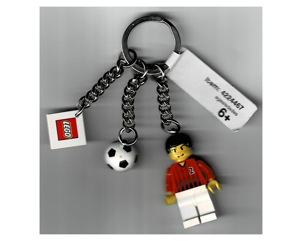 LEGO Soccer Player with Ball Key Chain