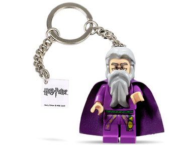 LEGO Dumbledore Key Chain with 2 x 2 Tile with Harry Potter Logo