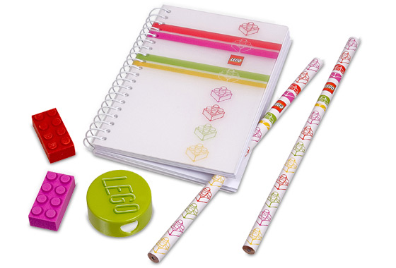 LEGO Classic Stripes Stationery Set (Pink)