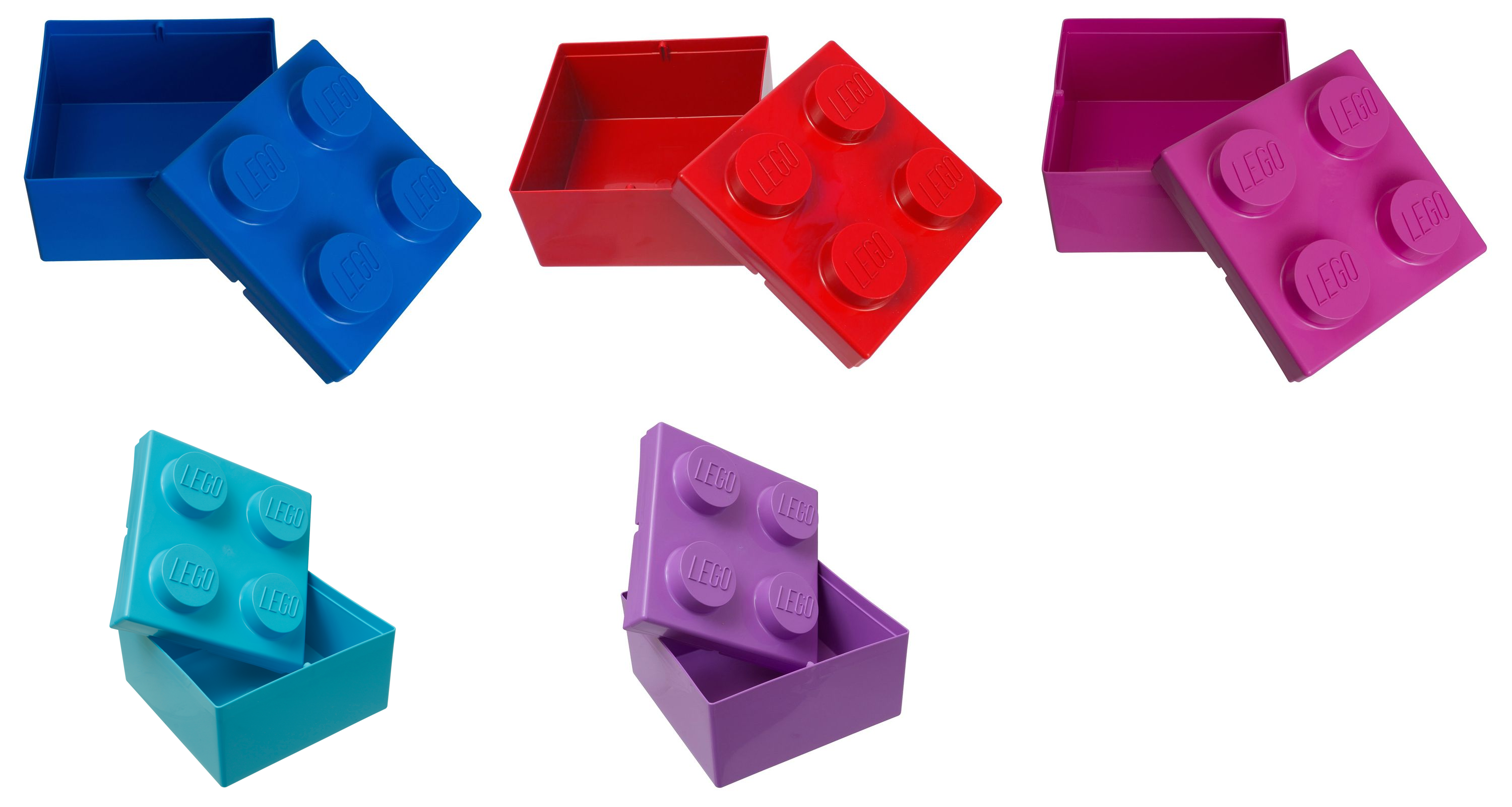 LEGO Storage Brick Box 2 x 2 (All Colors)