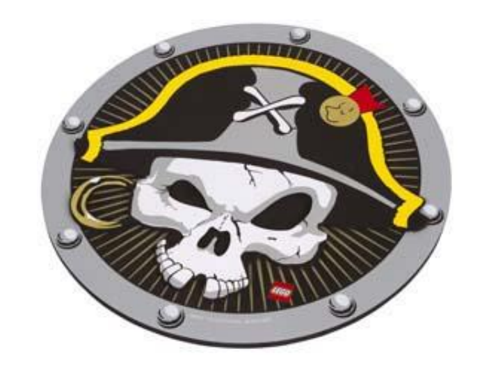 LEGO Pirate Shield (Gray)