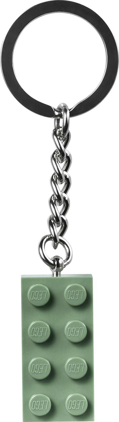 LEGO Sand Green Brick Key Chain