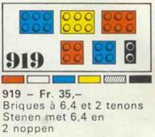 Main image of LEGO 31 bricks with 2, 4 and 6 studs (919-1)