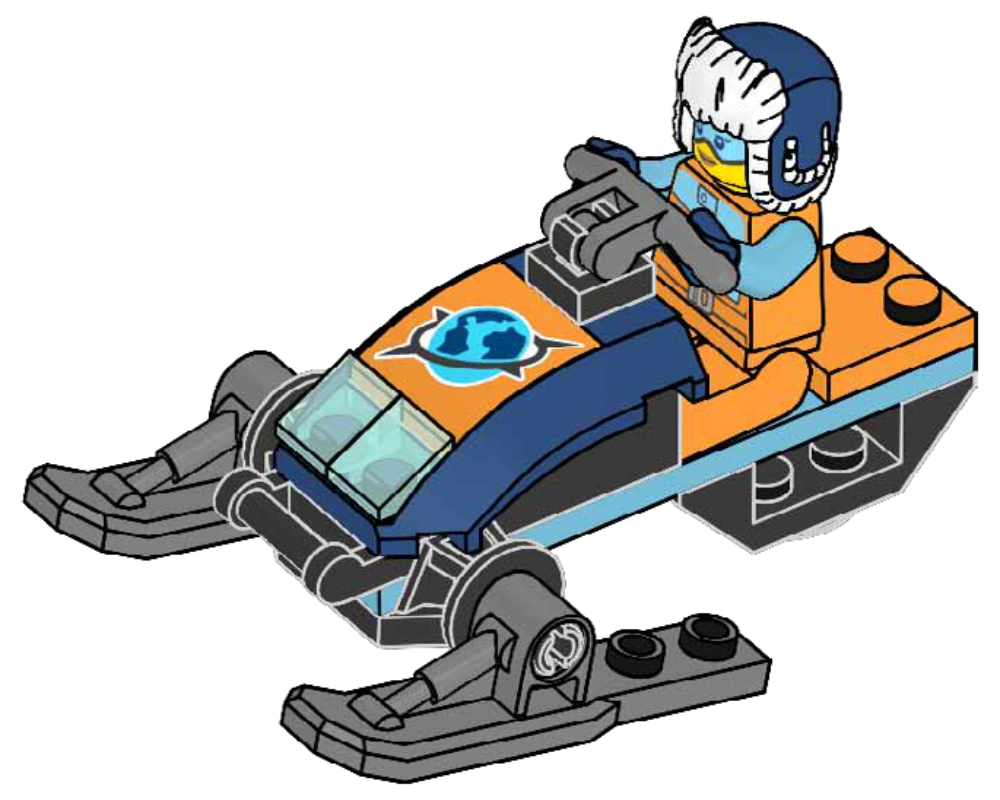 Main image of LEGO Arctic Snowmobile (952312-1)