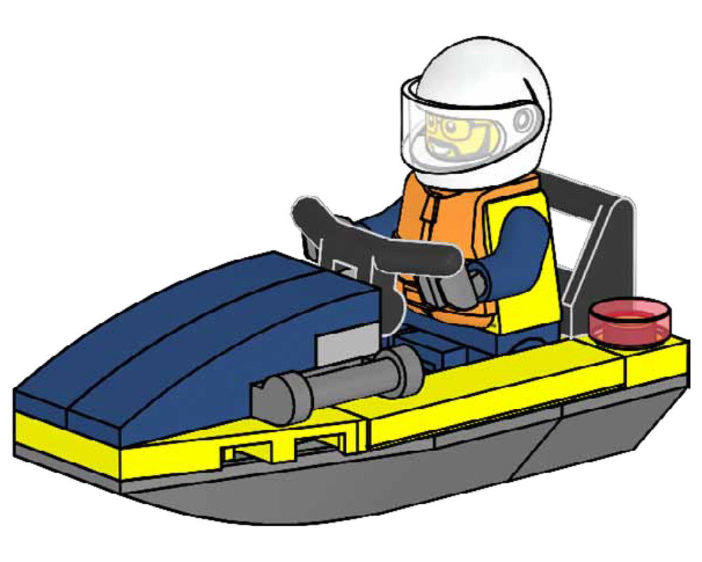 Main image of LEGO Policeman with Jetboat (952408-1)