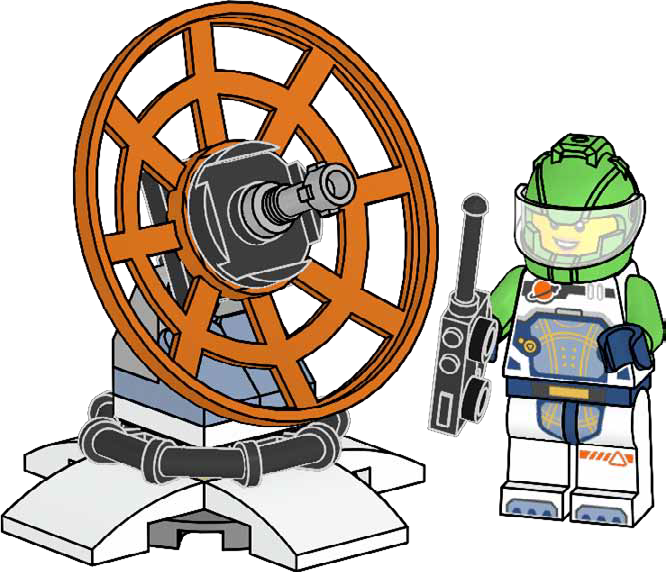 Main image of LEGO Astronaut and Radio Station (952411-1)