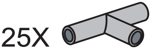 LEGO Pneumatic T-Pieces (Pack of 25)
