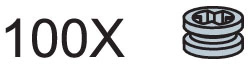 LEGO Small Pulleys (Pack of 100)