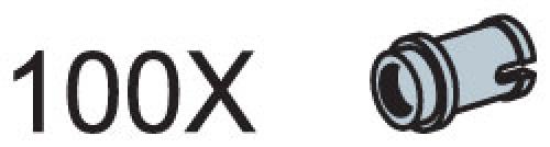 LEGO Connector Pegs with Knobs (Pack of 100)