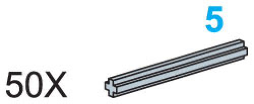 LEGO 5-Stud Axles (Pack of 50)