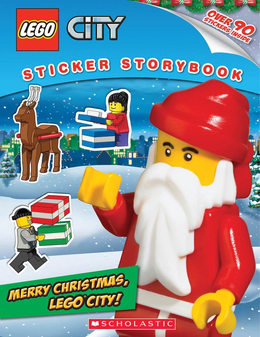 LEGO Książki - City: Merry Christmas, LEGO City: Sticker Storybook