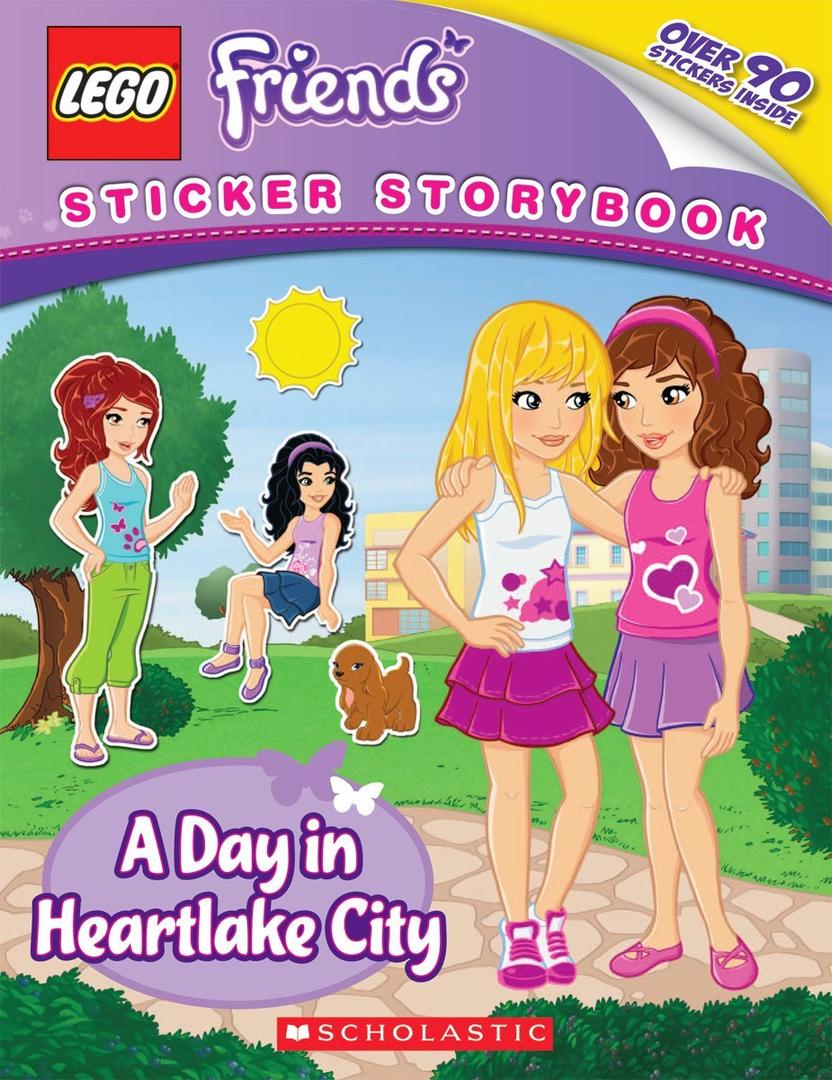 LEGO Książki - Friends: A Day in Heartlake City: Sticker Storybook