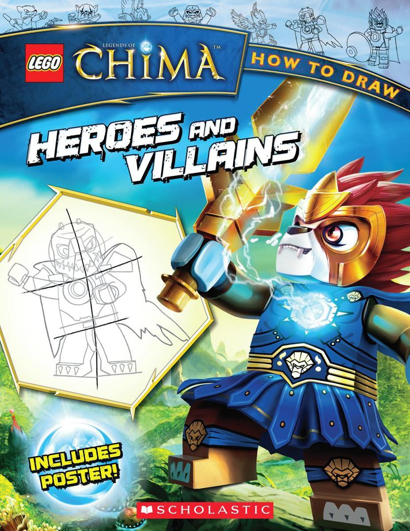 LEGO Książki - Legends of Chima: How to Draw: Heroes and Villains
