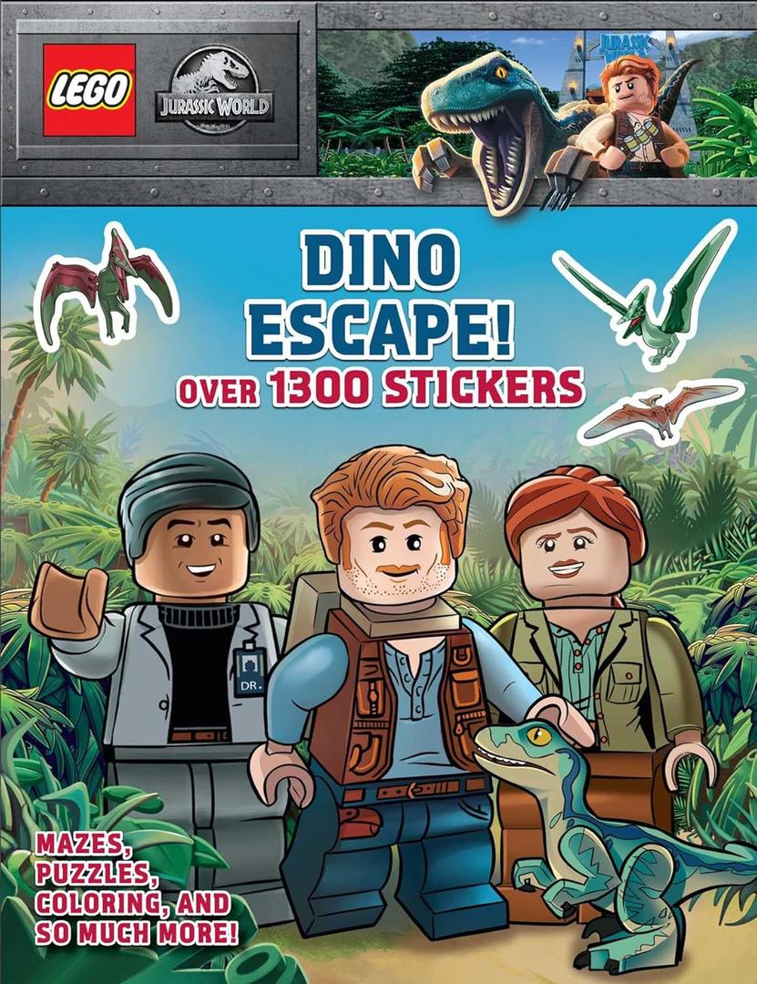 LEGO Książki - Jurassic World: Dino Escape: Over 1300 Stickers