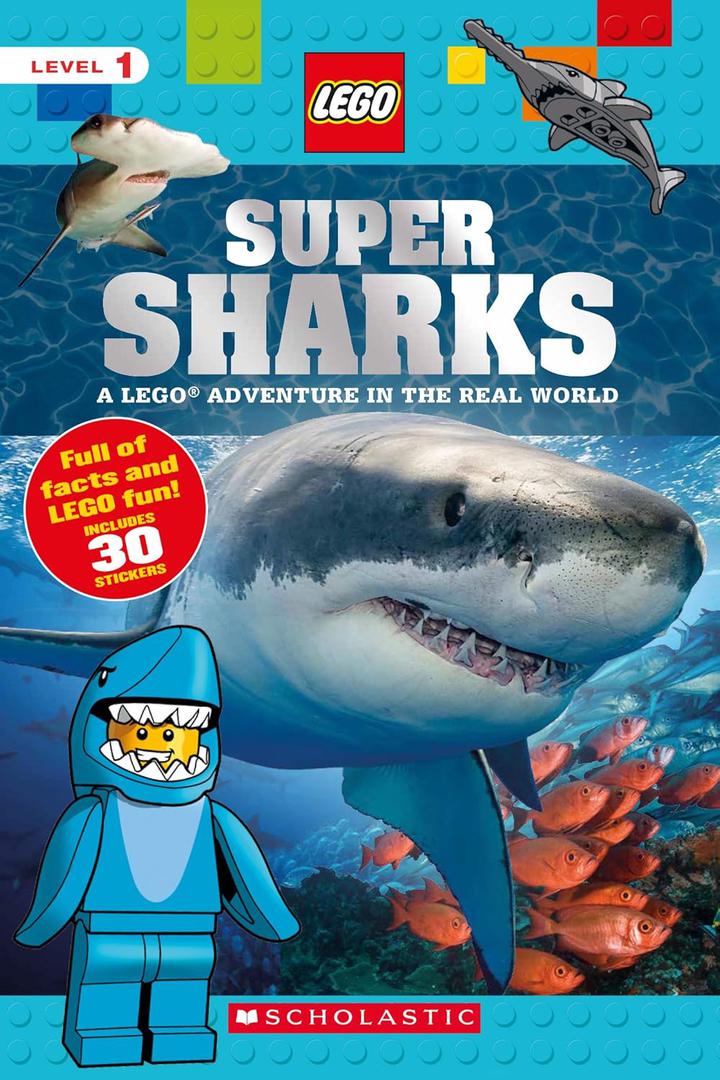 Main image of LEGO Super Sharks: A LEGO Adventure in the Real World (9781338261936-1)